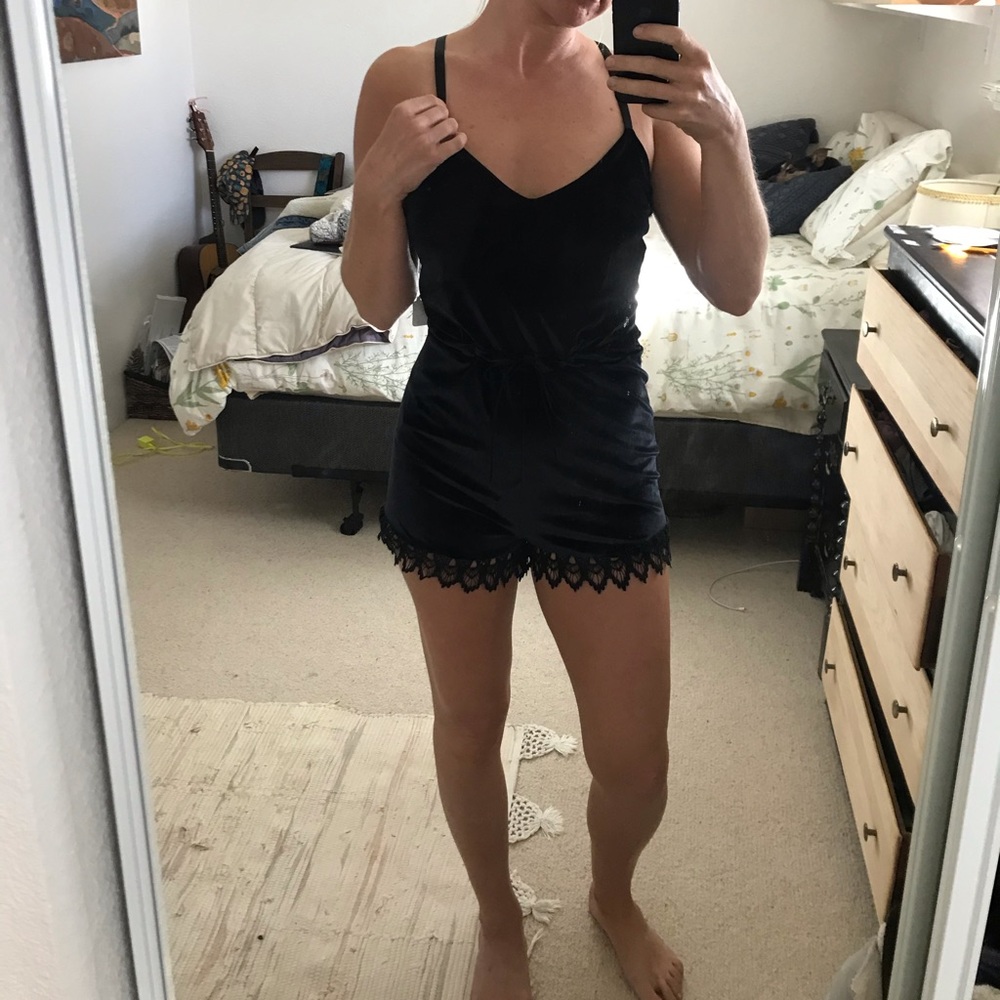 Velvety romper
